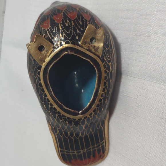 Cloisonne Owl Figurine - Picture 4 of 4